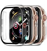 Charlam Case Compatible with Apple Watch 42mm Series 3 2 1 Built-in Screen Protector All-Around T...