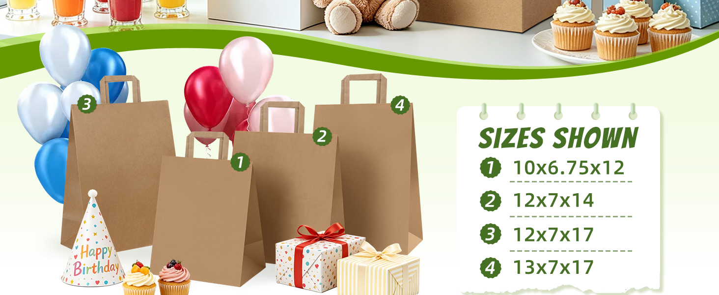 Medium paper Bags brown