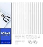 Delamu Cord Hider, Cable Hider Cord Covers for Wires on Wall, Wire Hider Wire Covers for Cords on...