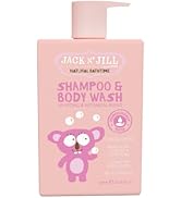 Jack N' Jill Natural Bathtime Kids Shampoo and Body Wash - Suitable for Sensitive Skin, Dermatolo...