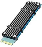 GLOTRENDS M.2 Heatsink for 2280 M.2 SSD, Fit for PC/PS5/PS5 Slim Installation, 22x70x3mm Aluminum...