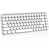 FELICON Wireless Bluetooth Keyboard Mini Portable 84-Key Keyboard Compatible with Android, Window...