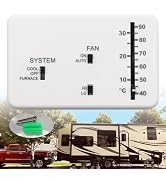 Dianrui 12VDC RV Thermostat (Cool Only/Furnace), RV Analog Thermostat Replacement for Dometic 310...