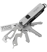 Keyport Pivot 2.0 Essential Plus Bundle - Premium Key Organizer + Keychain Flashlight + Bottle Op...