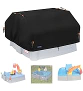 NGB Sandbox Cover for Little Tikes Dirt Diggers Excavator Sandbox,600D Heavy Duty Waterproof Oxfo...