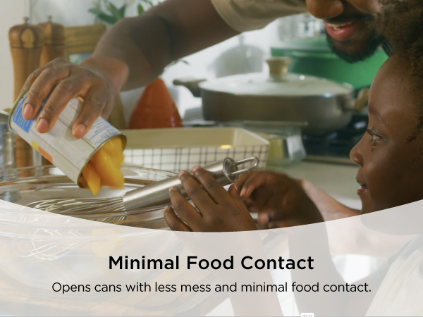 Minimal food contact kitchen mama can opener electric can opener smooth edge one press to open cans