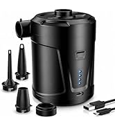Air Pump for Inflatables,Air Mattress Pump,5200mAh Battery,Camping Essentials,Electric Air Pump,4...