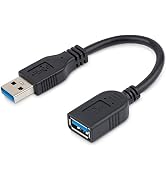 StarTech.com 6in Short USB 3.0 (5Gbps) Extension Adapter Cable (USB-A Male to USB-A Female) - USB...