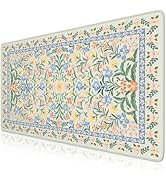 iCasso Desk Matt for Desktop, Desk Pad Mat, Green Floral Computer Mat for Keyboard and Mouse, XXL...