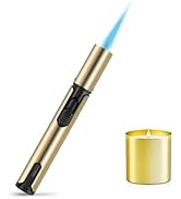 Navpeak Torch Lighter Windproof Refillable Long Pen Shape Lighters with Visible Window, Versatile...