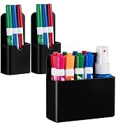 Banafich 3 Pcs Magnetic Marker Holder for Whiteboard, Plastic Magnet Dry Erase Marker Holders for...
