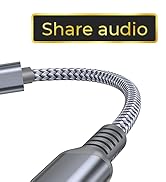 Basesailor USB Type C to Dual 3.5mm Female Aux Audio Adapter