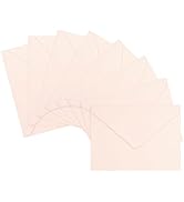 LIKAJON 50 Pack A7 Envelopes, Blush Pink Greeting Card Envelopes Self Seal, 5.24 x 7.24 in Envelo...