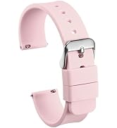 HARFINGTON Silicone Watch Band Soft Rubber Replacement Watch Strap with Stainless Steel Buckle fo...