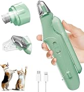 Dog Nail Clippers & Cat Nail Clipper with Catcher, 2 in 1 Dog Nail Trimmers & Grinder with Light ...