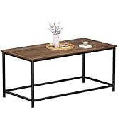 SAYGOER Coffee Table Simple Modern Rectangular Center Table Open Space Minimalist for Living Room...