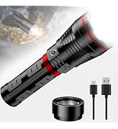 SKYFIRE Brightest Flashlights High Lumens with Ignition Lens,20000mAh Super Bright Rechargeable F...