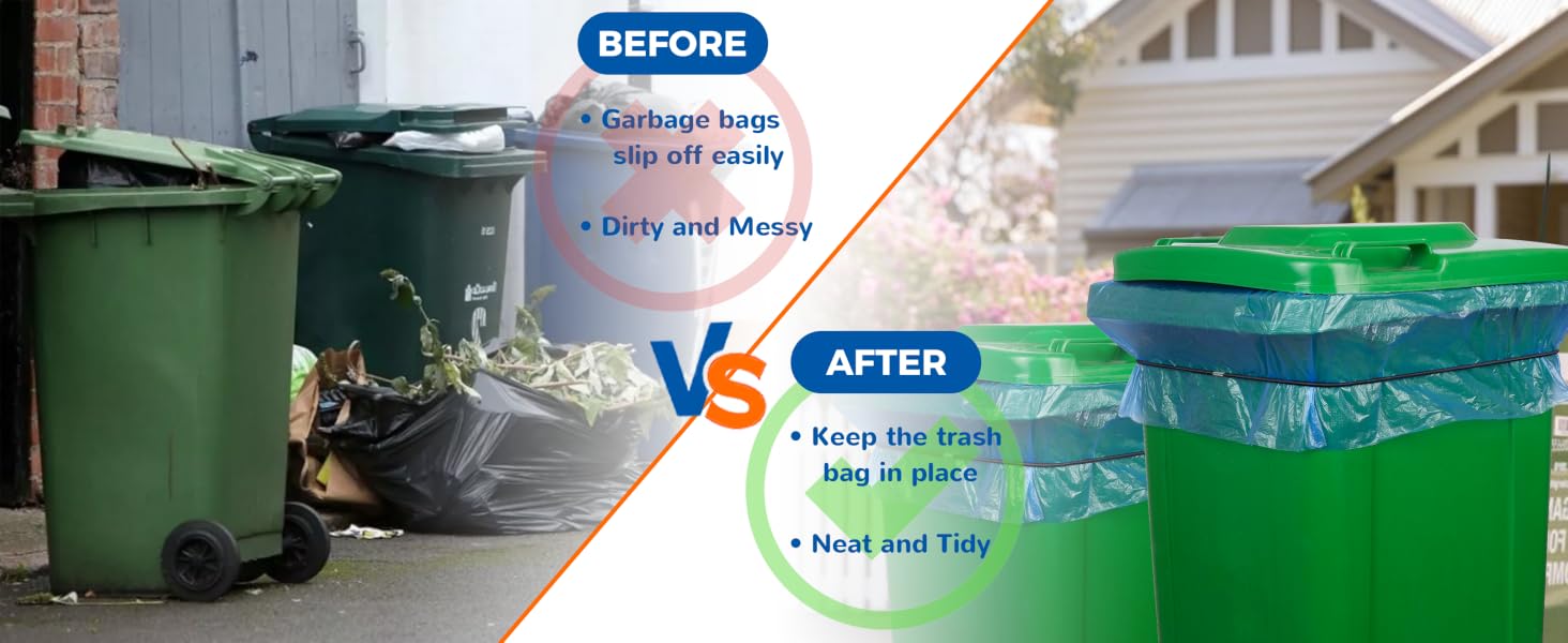 keeping neat with trash can bands