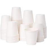 YEEHAW 3 oz 600 Pack Disposable Paper Coffee Bathroom Cups, Small White Mouthwash Cup for Bathroom