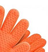 Kitchen perfection Torch Orange Pizza Silicone Gloves