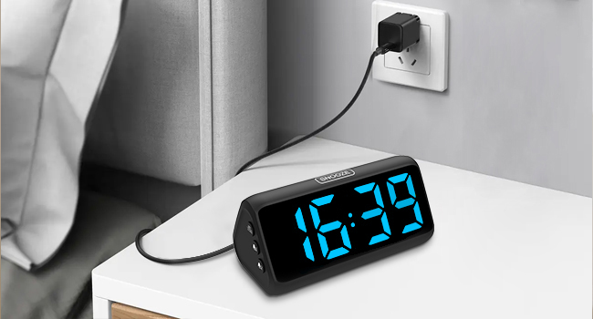 mains powered alarm clock