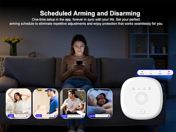 Wireless Home Security System with Wireless 24/7 Professional Monitoring - No Contract - Alexa