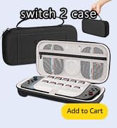 CBDYWVR Carrying Case for Nintendos Switch 2(2025) ,Ultra Slim Premium Portable Travel Case Compa...