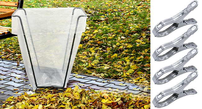 garden trash bag holder outdoor leaf bag support stand