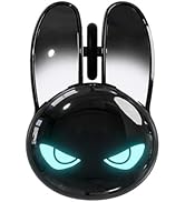 TISHLED Wireless Gaming Mouse with RGB Light Eyes, Evil Bunny Design, 2.4G Wireless & Bluetooth 5...