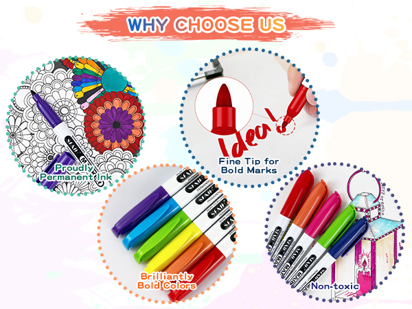 Colors Permanent Markers