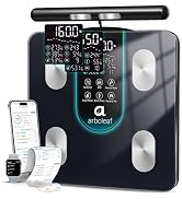 arboleaf Smart Scale for Body Weight, Dual-Frequency 8-Electrode BIA | 7-in-1 display shows key s...