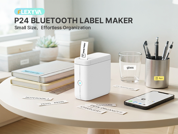 P24 label maker machine with tape