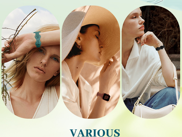slim thin silicone apple watch band for women