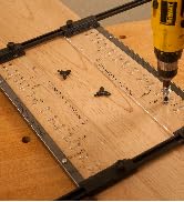 Peachtree Woodworking Supply EZ Align Premium Shelf Pin Drilling Jig With 1/4