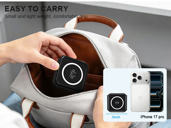 Folds up to 3inch in size and ready to take with you