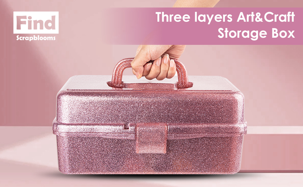 three layers storage box