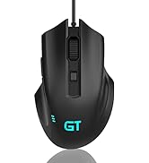 Wired RGB Gaming Mouse, RaceGT Ergonomic Mouse with 7 Backlight RGB Lighting Modes, up to 3600 DP...