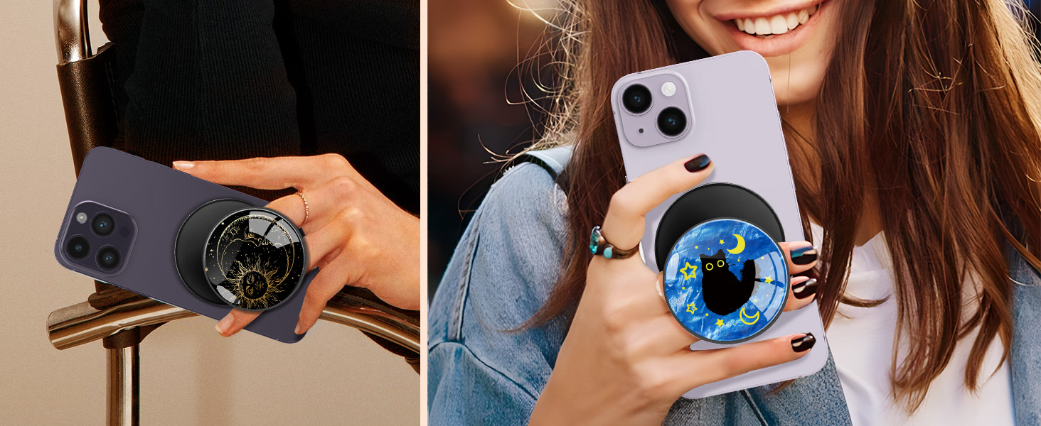 LISEVO Magnetic Phone Grip Compatible with MagSafe