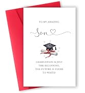 gerdiny Best Son Graduation Gift from Parents, Funny Congratulations Graduation Card for Son, To ...