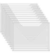 Briartw 11.5x9" Large Storage Bag, Resealable Plastic Envelopes Pockets for Cutting Dies Stencil ...