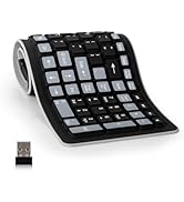 sungwoo Wireless Silicone Keyboard Black