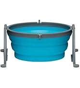 Loving Pets - Bella Roma Portable Travel Dog Bowl Collapsible Dog Food & Water Bowl (Blue, Small)