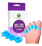 Universal Soft Gel Toe Separators - Universal Toe Spreaders Straighteners Foot Pain, Fix Overlapp...