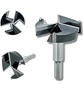 CORTOOL Forstner Drill Bit 3 Inch, Triple-Flute Carbide Tipped Forstner Bit for Hard Wood, Soft W...