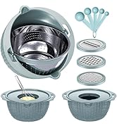 4-1 Strainer Bowl with Lid Set - Strainers and Colanders - Colanders for kitchen - Food Strainer ...