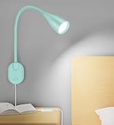 LiFMIRA Wall-Mounted LED Bedside Reading Light with USB Charging Port, 10-Level Dimmable & Adjust...