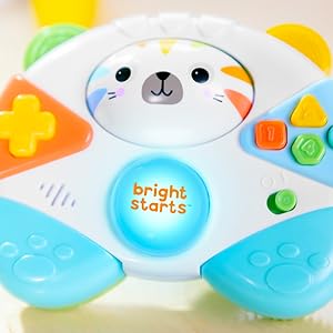 Bright Starts Gamer Buddy Game Controller Toy, Tiger