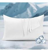 Elegear Cooling Pillow Cases for Hot Sleepers, Silver Infused Cooling Pillowcase Instantly Cool Q...