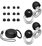 JUSTRVN Ear Plugs for Concert, 2 Pairs of Noise Reduction Earplugs 25dB-30dB with 8 Ear Tips&Carr...