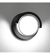 BIRITALO LED Porch Lights Outdoor 12W 6500K Modern Wall Sconce Light Double-Layer Cover Aluminum ...